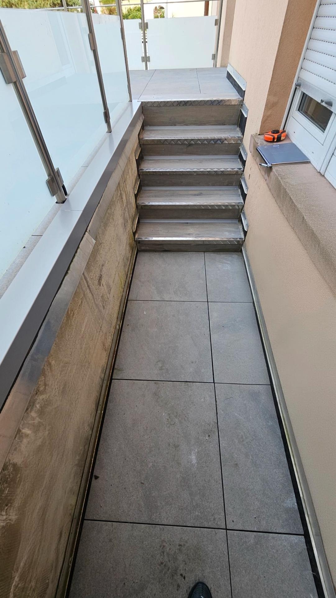 finition sur escalier