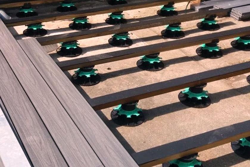 terrasse bois sur plot